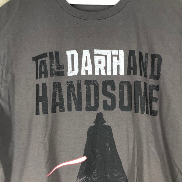 Tall Darth and Handsome Graphic T-Shirt SZ XL - Picture 3 of 4
